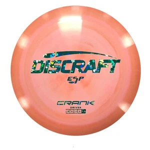 RARE DISC GOLF DISCRAFT ESP CRANK DISTANCE DRIVER 173-174g SWIRL w/ CLOVERS FOIL - Picture 1 of 1