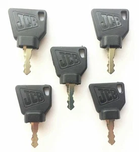 5pcs Ignition Keys 70145501 For JCB Bobcat Caterpillar Mini Excavator 14607 - Picture 1 of 4