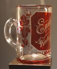 1893 Chicago World’s Fair RUBY ART GLASS Engraved Mug MUG