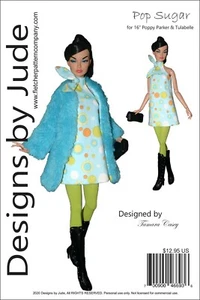 Pop Sugar Doll Clothes Sewing Pattern for 16" Poppy Parker & Tulabelle Integrity - Picture 1 of 9