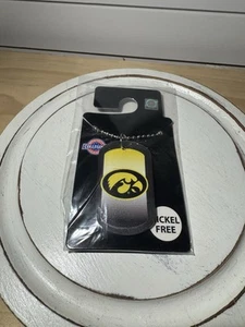 Official Collegiate Dog Neck Tag Necklace Iowa Hawkeyes Mascot NWT NCAA - Picture 1 of 2