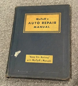 Motor's Auto Repair Manual 8th Edition 1945 Vintage Hardcover Car - Picture 1 of 5