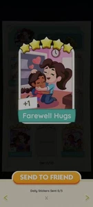 MoNO go 5⭐ Sticker with the name OF FAREWELL HUGS WITH🔥 SUPERFAST SENDING 🔥 - Picture 1 of 1