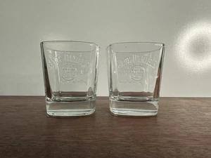 Jack Daniels Old No7 Whiskey Glasses x2 - Picture 1 of 12