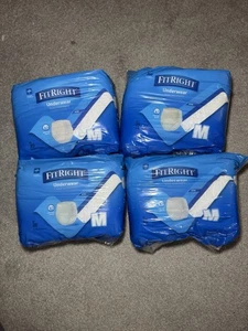 FitRight Ultra Adult Diapers Medium 80 Count Incontinence Briefs Bulk Case - Picture 1 of 2