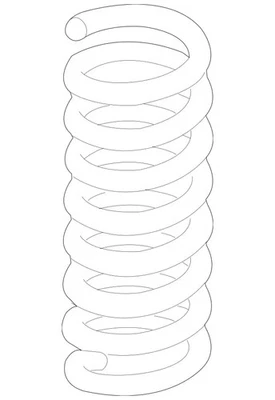 Muelle helicoidal genuino Mercedes-Benz 253-324-17-04 Foto 1 de 2