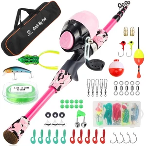 Kit Palo da Pesca per Bambini,Canna da Pesca Telescopica Portatile e Mulinello Combo Completo... - Foto 1 di 7