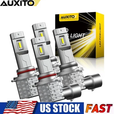 For GMC C1500 K1500 Sierra SLE 1990-1999 Front LED Headlight Bulbs High Low Beam - Image 1 of 4