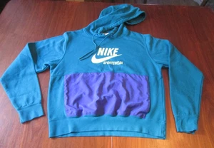 Nike Sportswear Heritage Retro Color Block Hoodie Damen Größe Medium türkis - Bild 1 von 6