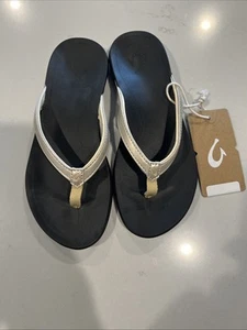 OluKai Ho' Op Flip Flop Women's 5 US - Beach Scene NWT - Picture 1 of 2