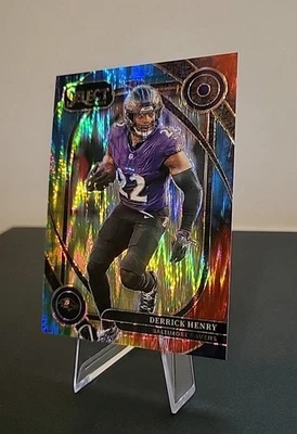 2024 Panini Select Derrick Henry 1/1 ~ 1ª impresión 1/25 Tie-Dye Shock Ravens Foto 1 de 4