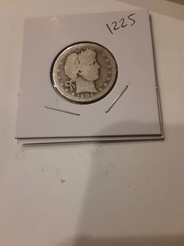 1904 Barber Quarter Dollar - Silver #1225 Cover