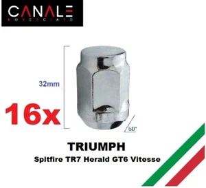 Satz 16 Radmuttern Alufelgen Eisen für Triumph Spitfire TR7 Herald GT6 Vitesse - Bild 1 von 10