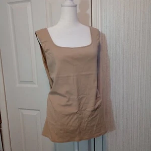 Ruby RD Favorites Damen-Tanktop Größe 1X beige klassisch Stretch ärmellos gebraucht, in einwandfreiem Zustand - Bild 1 von 9