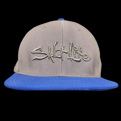 Gorra de béisbol Salt Life para hombre S/M gris azul 100 % poliéster bordada Foto 1 de 4