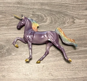 Breyer Horses Unicorn Freedom Series Rainbow Purple Figure Used - Picture 1 of 6