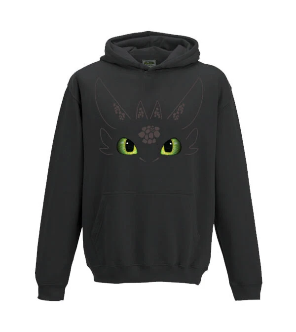 Toothless - How to train your Dragon - Night Fury - Face - Kinder Fit Hoodie
