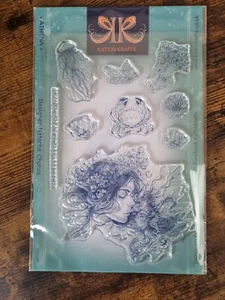 Katkin Krafts - Juego de sellos A5 Atenea nuevo sellado sirena submarina - Imagen 1 de 6