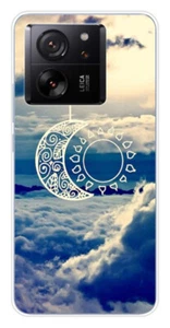 Coque en silicone imprimée compatible Xiaomi 13T Lune soleil - Photo 1 sur 3
