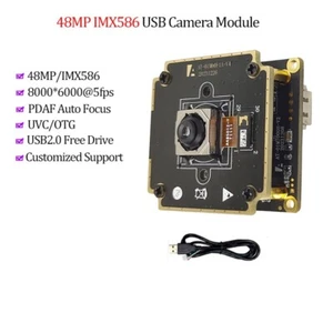 Módulo de cámara USB IMX586 48 MP 30 fps AF PDAF enfoque automático cámara web UVC mini grabación de luz - Imagen 1 de 9