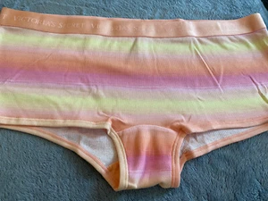 *Victoria's Secret. XXL. Lingerie Shortie. Pink Yellow. Striped. NWT - Picture 1 of 7