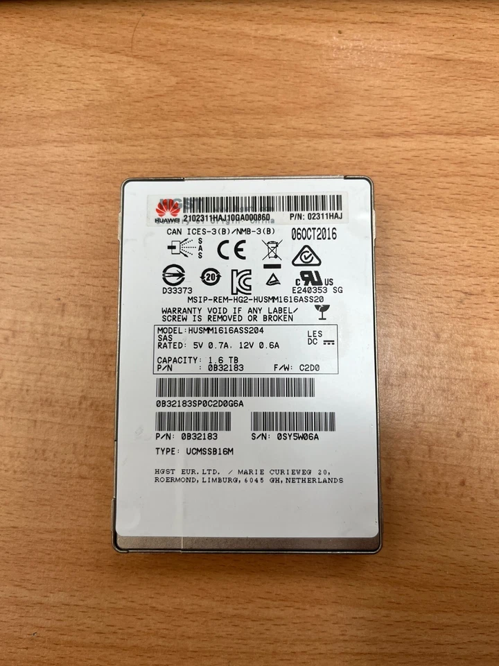 02311HAJ 1.6TB 12Gb/s 2.5" SAS HDD  - Image 1 of 1