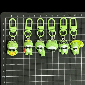 Mini Lonely Frog Keychain Off Single Cheats Funny Cartoon Pendant - Picture 1 of 17