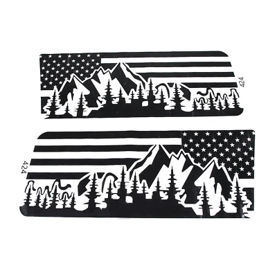 Calcomanía gráfica de vidrio para maletero trasero bandera de EE. UU. para Hummer H2 2003-2009 Foto 1 de 4
