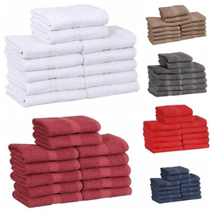 Soft 100% Cotton Salon Towels 16x27 for Gym Hotel Spa & Home Cleaning Quick Dry - Picture 1 of 105