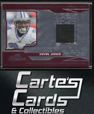 Kevin Jones 2007 Playoff Prestige #PP-5 Prestigious Pros Materials Red Lions - Image 1 of 2