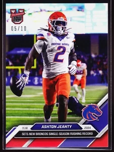 Ashton Jeanty Boise State Broncos Record 2024 Topps Bowman U Now #43 Red 5/10 - Picture 1 of 2