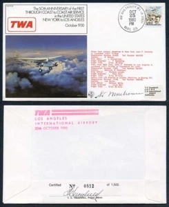 FF26c 1st Coast to Coast in the US. NY to LA Signed by Silas Morehouse - Picture 1 of 1