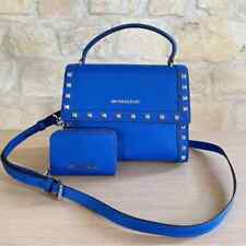 Michael Kors Dillon Electric Blue STD MD Messenger Leather Handbag/Wallet Option