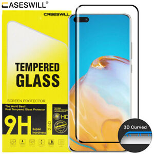 For Huawei P40 P30 Mate 40 Pro Plus [Full Glue] Tempered Glass Screen Protector
