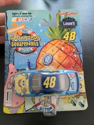 2004 Team Caliber Nascar Jimmie Johnson SpongeBob Lowes car 1:64 Never opened - Image 1 of 4