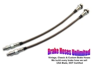 FRONT STAINLESS BRAKE HOSES Buick Invicta 1960 - Picture 1 of 2