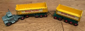 Matchbox King Size K-16 Dodge Tractor W/Freuhauf Dump Trailers Lesney England - Picture 1 of 8