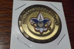 BOY SCOUT MEDALLION TOKEN COIN 2014 REPORT TO THE NATION - Picture 1 of 2