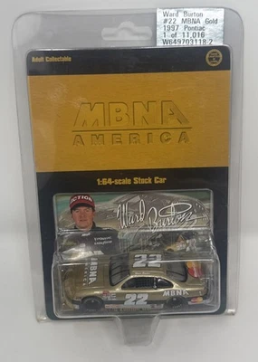 Pontiac GP acción 1/64 Nascar diecast coleccionable Ward Burton #22 MBNA GOLD 1997 Foto 1 de 2