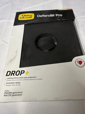 GENUINE OTTERBOX DEFENDER PRO CASE FOR iPAD 7/8 GEN BLACK DROP TESTED NEW - Image 1 of 4