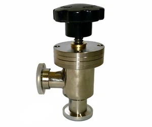 KF25 Stainless Steel Manual Right Angle Valve - Picture 1 of 3