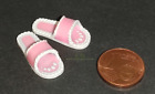 6225 - Pantoffeln Hausschuhe - Miniatur für Puppenhaus, Puppenstube 1:12 (rosa)