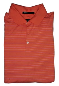 Tiger Woods Collection Men's Orange Fit-Dry Short Sleeve Polo Size L - Picture 1 of 4