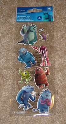 Pegatinas delgadas Disney EK Success Jolees ~ Monsters Inc. Mezcla Foto 1 de 2