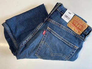 LEVI'S LEVI 511 FLEX SLIM FIT STRETCH WASHED INDIGO BLUE DENIM JEANS 32W 30L NEW - Picture 1 of 10
