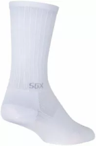 SockGuy SGX White Socks | 6 inch | White | S/M - Picture 1 of 2