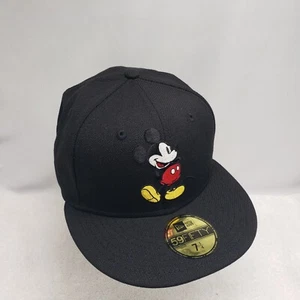 Mickey Mouse Disney New Era 59Fifty 100% Wool Fitted Cap Hat Size 7 1/4 - Picture 1 of 6