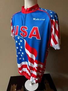 Wejmo Star USA Full Zip United States Cycling Jersey (2XL) - Picture 1 of 7