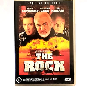 The Rock (DVD, 1996) Region 4 Nicolas Cage Sean Connery Ed Harris Action - Picture 1 of 6