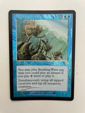 MTG FOIL INVASION BREAKING WAVE EX MAGIC THE GATHERING ENGLISH RARE BLUE SORCERY